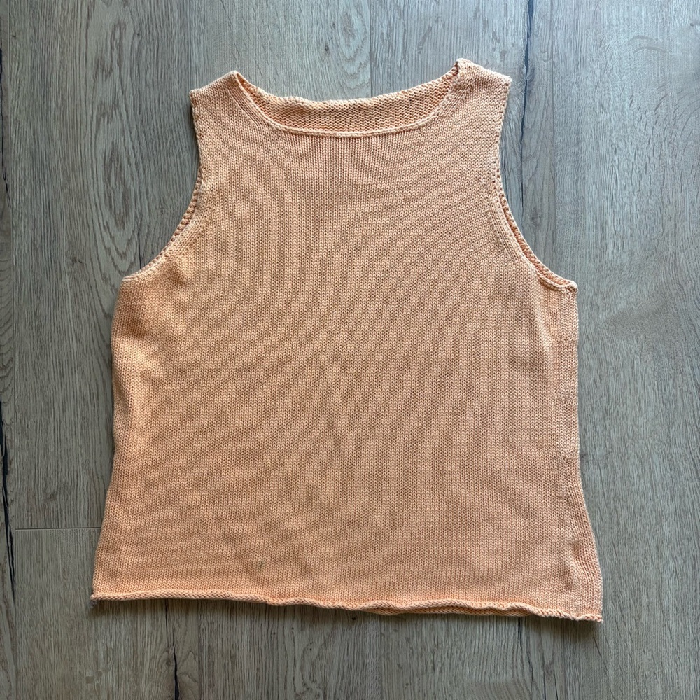Vintage Eddie Bauer Linen Blend Knit Tank 🍊